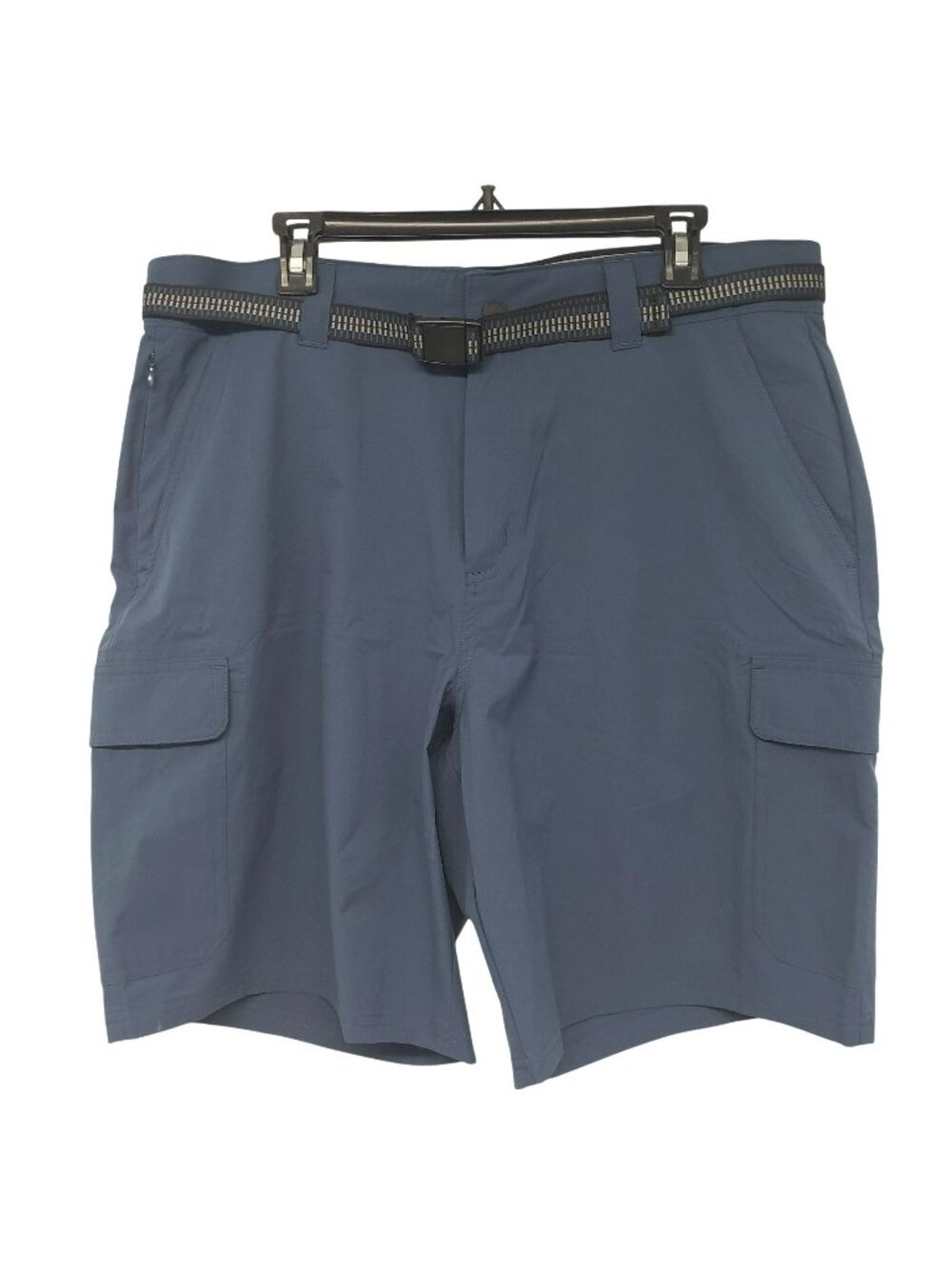 Orvis Belted Tech Cargo Shorts Mens 36 Insignia Blue Camping Hiking Outdoor